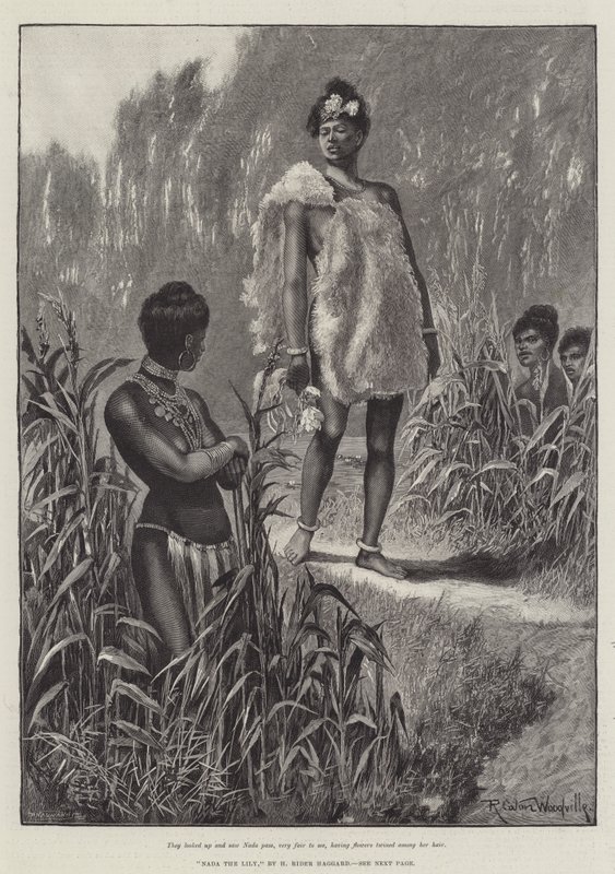 Nada il giglio, di H Rider Haggard da Richard Caton Woodville junior