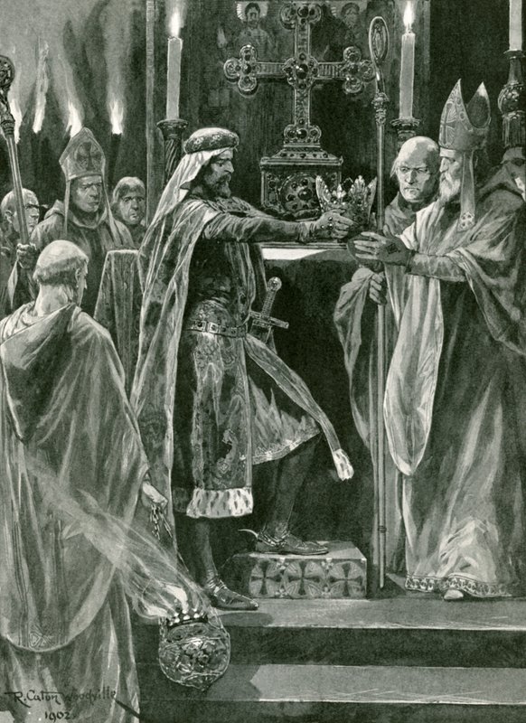 Riccardo I consegna la corona all
