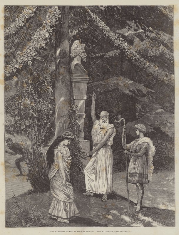 Le commedie pastorali a Coombe House, La fedele pastorella da Richard Caton Woodville junior