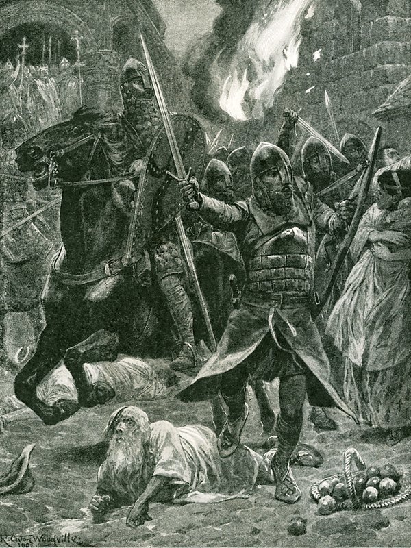Il risultato del riconoscimento di Guglielmo I, Giorno di Natale, 1066 da Richard Caton Woodville junior