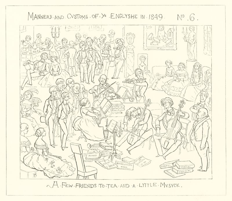 1849, Alcuni amici per il tè e un po