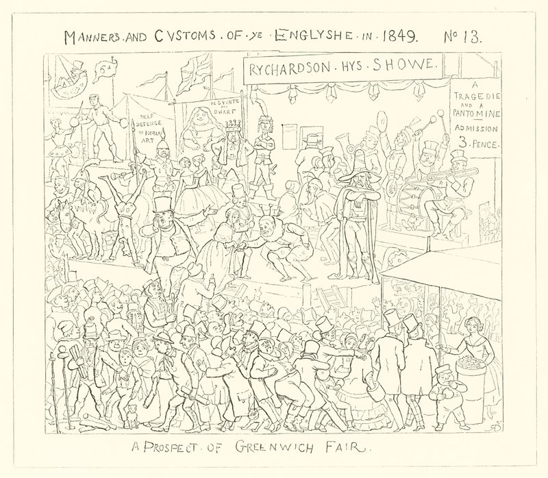 1849, Una prospettiva della Fiera di Greenwich da Richard Doyle
