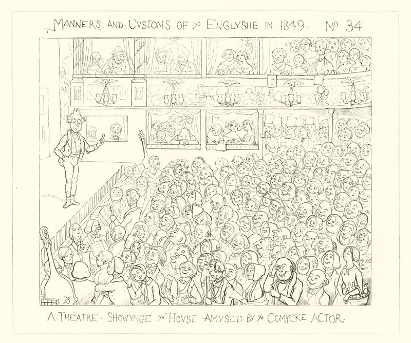 1849, Un teatro che mostra la casa divertita dall