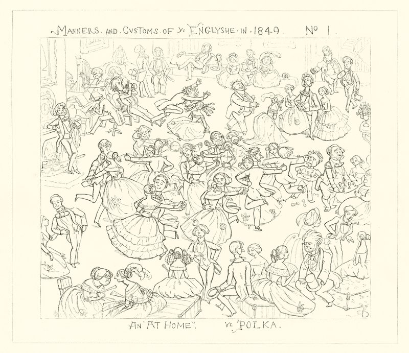 1849, Un Ricevimento, La Polka da Richard Doyle