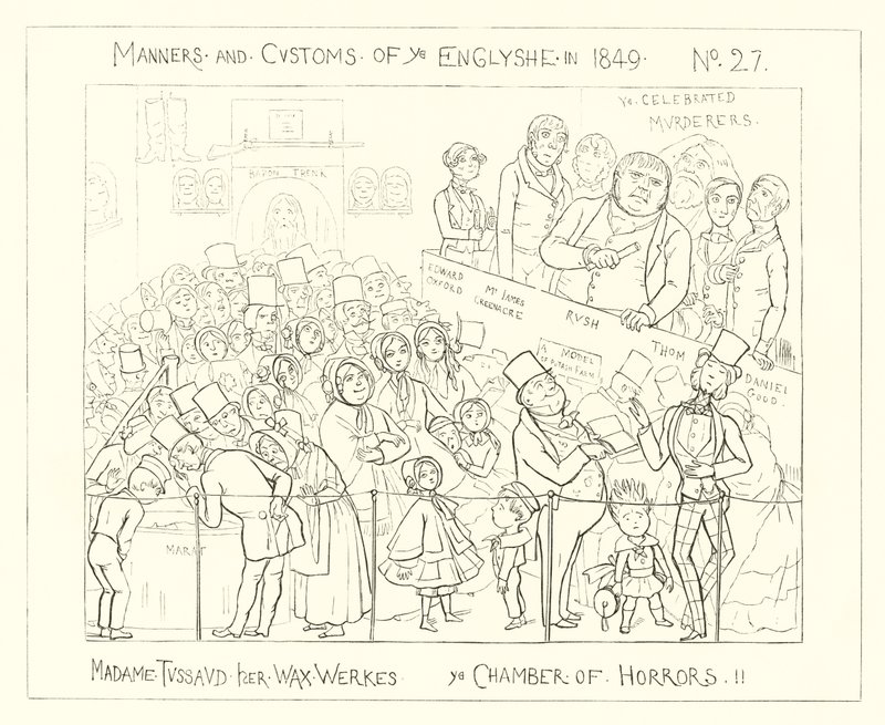 1849, Madame Tussauds Waxworks, La Camera degli Orrori da Richard Doyle
