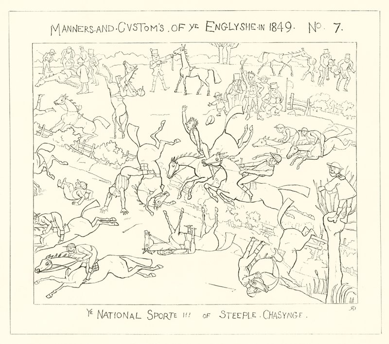 1849, Lo Sport Nazionale della Corsa a Ostacoli da Richard Doyle