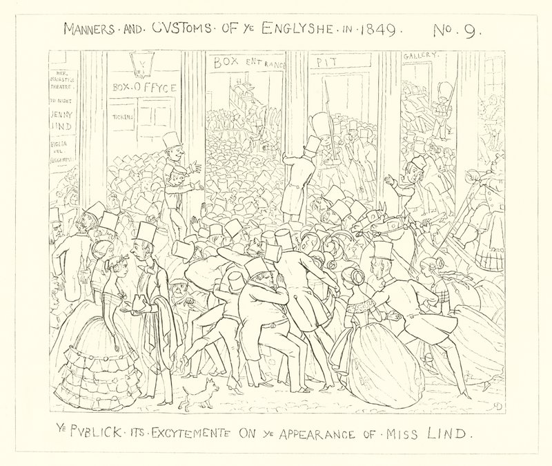 1849, Il Pubblico nella sua eccitazione all