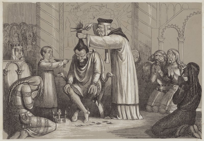 Trattamento barbaro di Enrico I, da parte di un vescovo normanno da Richard Doyle