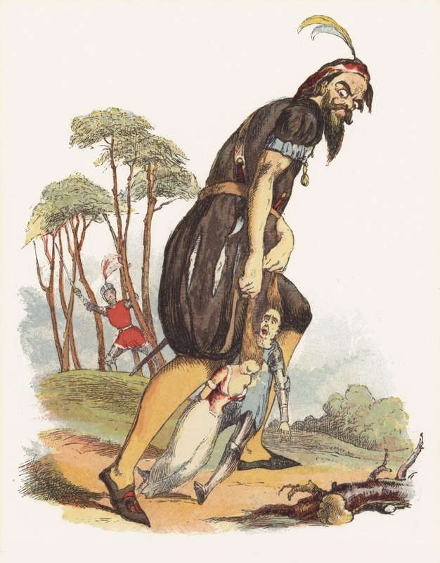Illustrazione per Jack The Giant Killer da Richard Doyle