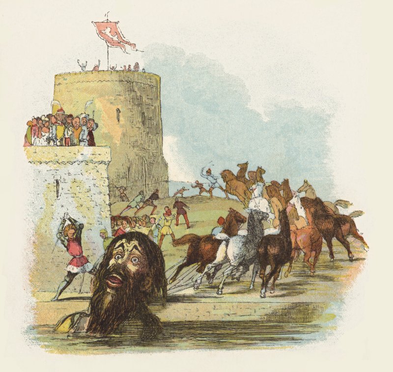 Illustrazione per Jack il Cacciatore di Giganti da Richard Doyle