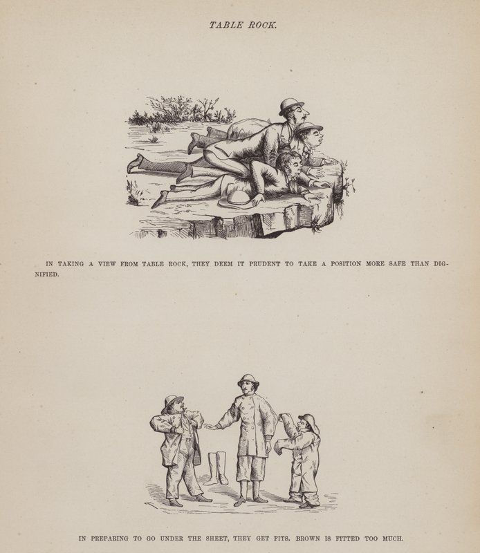 Pagina da Il tour americano dei signori Brown, Jones e Robinson (incisione) da Richard Doyle