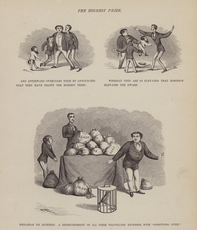 Pagina da Il Tour Americano dei Signori Brown, Jones e Robinson (incisione) da Richard Doyle