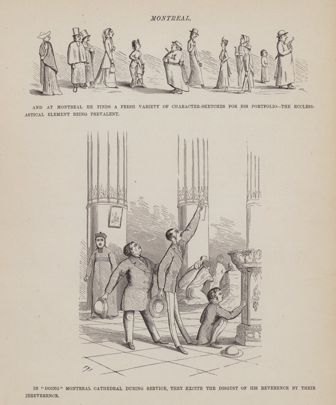 Pagina da Il tour americano dei signori Brown, Jones e Robinson da Richard Doyle