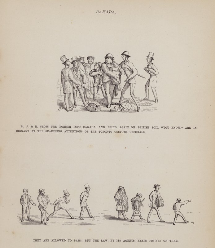 Pagina da Il tour americano dei signori Brown, Jones e Robinson da Richard Doyle