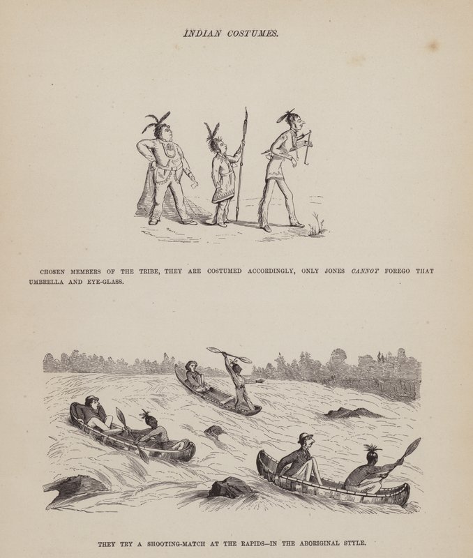 Pagina da Il tour americano dei signori Brown, Jones e Robinson da Richard Doyle