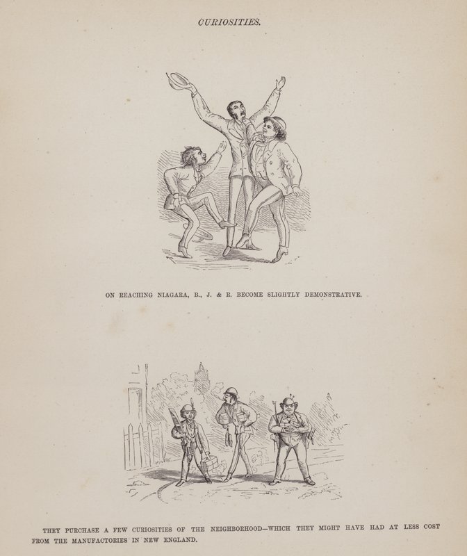Pagina da Il tour americano dei signori Brown, Jones e Robinson da Richard Doyle