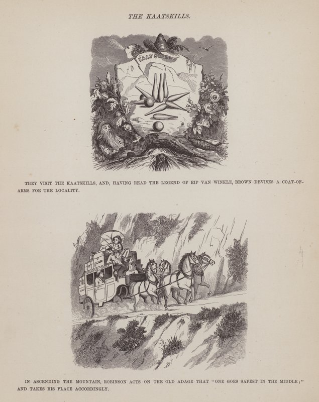 Pagina da Il tour americano dei signori Brown, Jones e Robinson da Richard Doyle