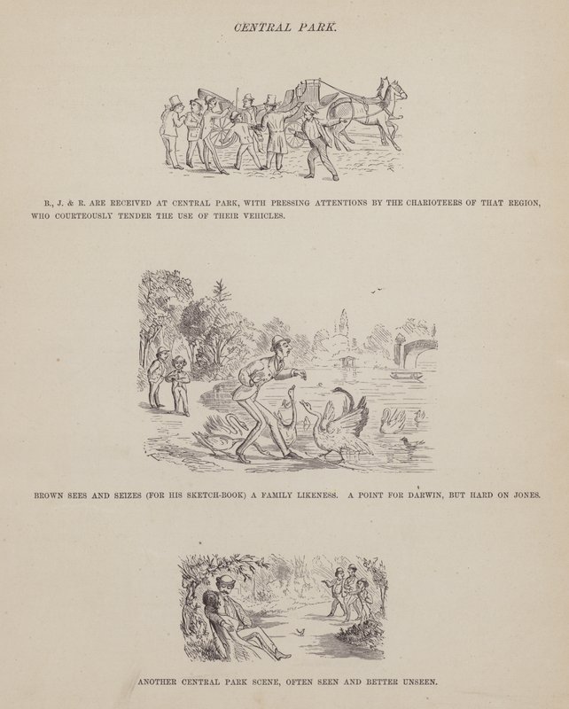 Pagina da Il tour americano dei signori Brown, Jones e Robinson da Richard Doyle