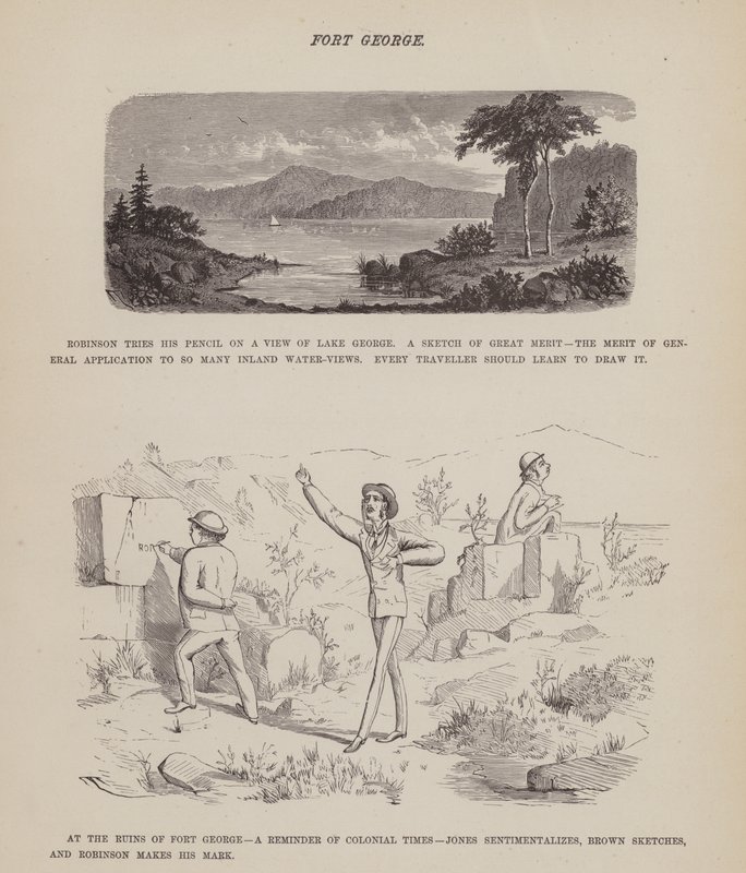 Pagina da Il tour americano dei signori Brown, Jones e Robinson da Richard Doyle