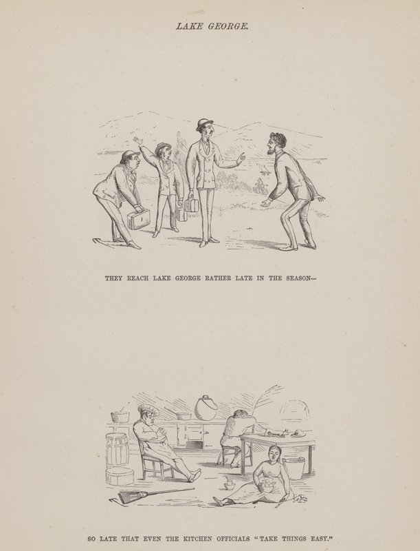 Pagina da Il tour americano dei signori Brown, Jones e Robinson (incisione) da Richard Doyle