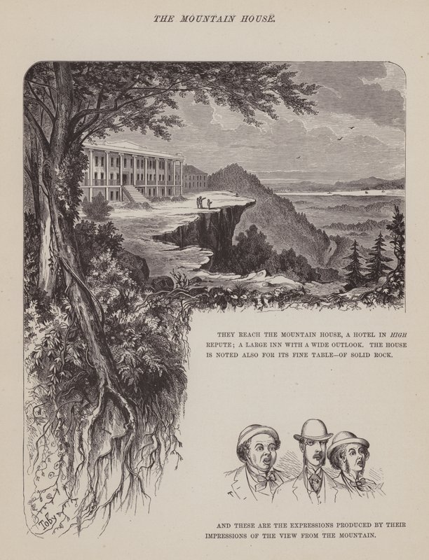 Pagina da Il tour americano dei signori Brown, Jones e Robinson (incisione) da Richard Doyle