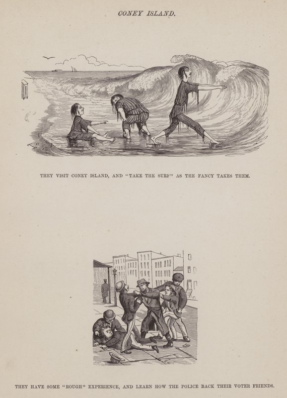 Pagina da Il tour americano dei signori Brown, Jones e Robinson (incisione) da Richard Doyle