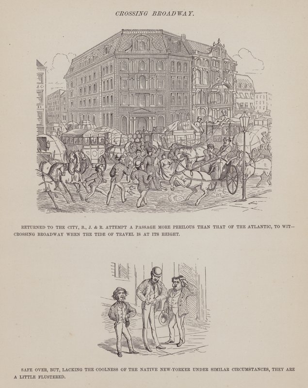 Pagina da Il tour americano dei signori Brown, Jones e Robinson (incisione) da Richard Doyle