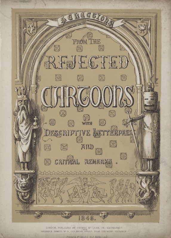 Pagina del titolo per Selections from the Rejected Cartoons da Richard Doyle