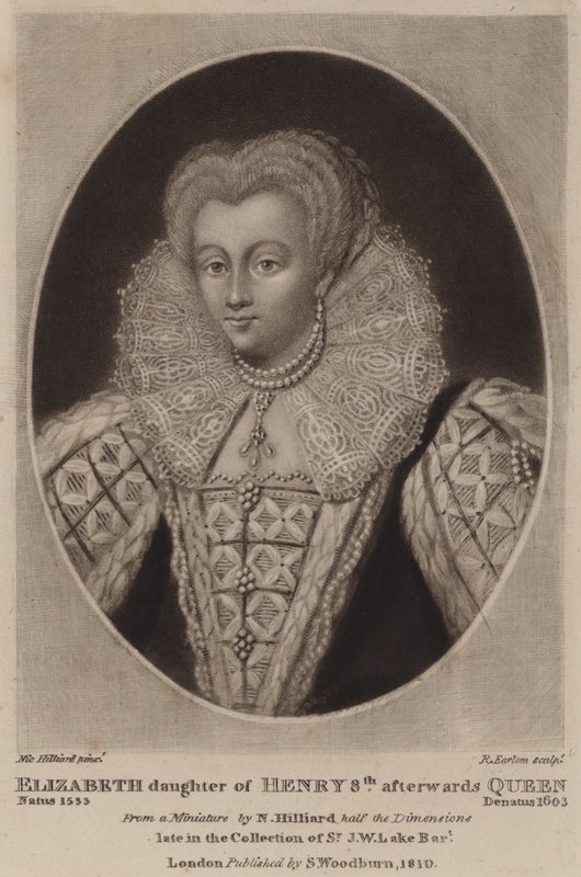 Regina Elisabetta I (mezzotinto) da Richard Earlom