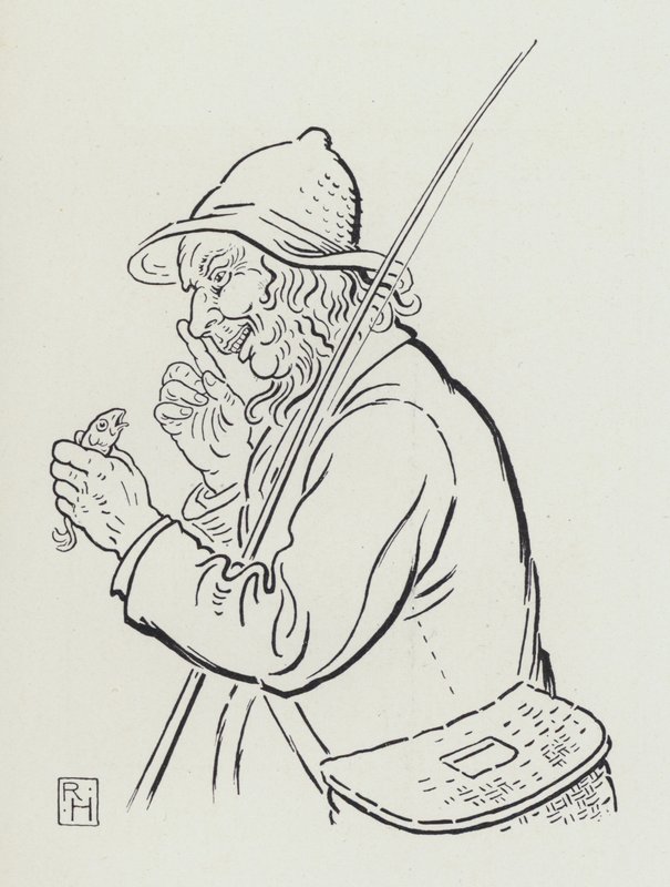 Il pescatore e il pesciolino (incisione) da Richard Heighway