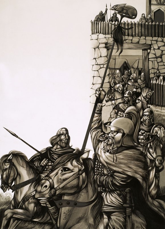 Camelot, il castello di Re Artù e dei suoi Cavalieri della Tavola Rotonda da Richard Hook