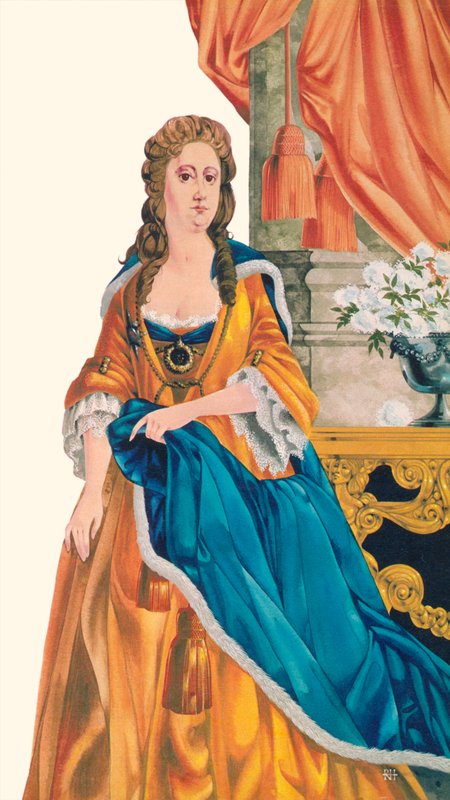 Regina Anna (litografia a colori) da Richard Hook