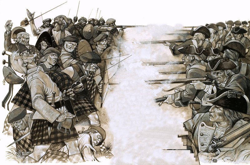 La battaglia di Culloden da Richard Hook