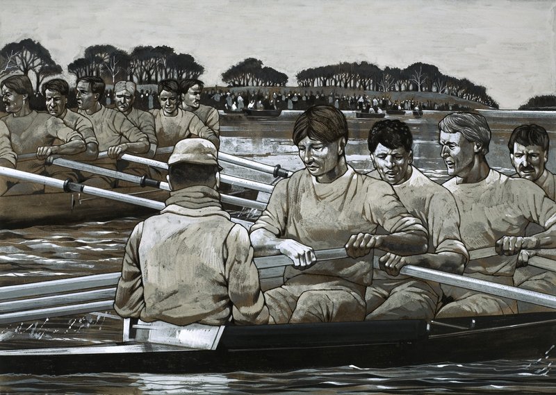 La gara nautica tra Oxford e Cambridge da Richard Hook