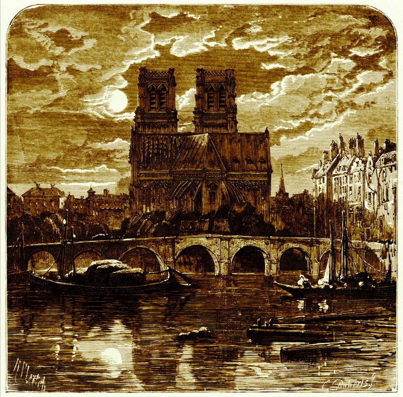 Cattedrale di Notre Dame, illustrazione da 
