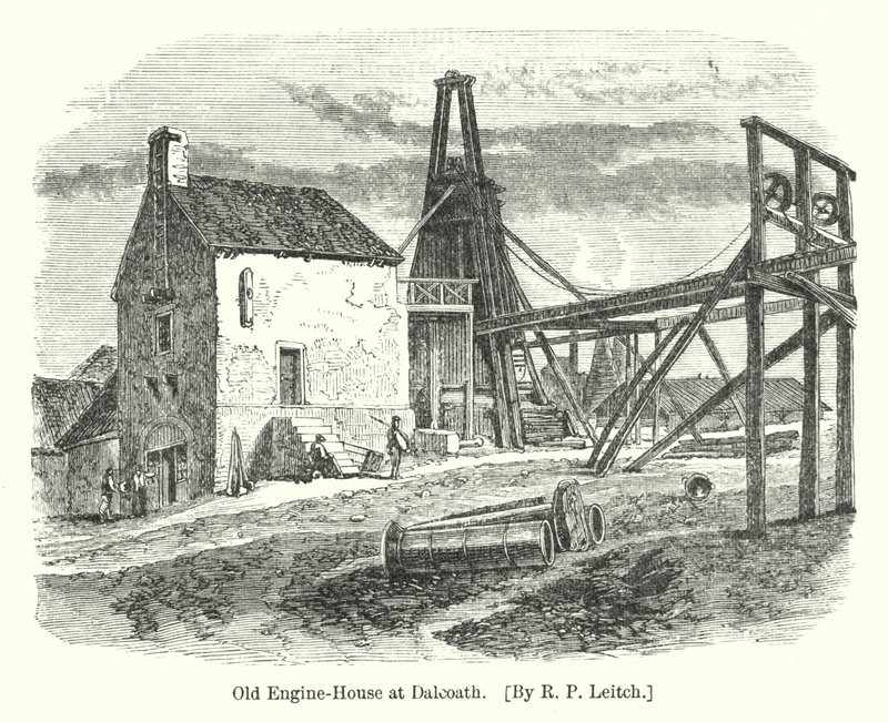 Vecchia stazione dei pompieri a Dalcoath da Richard Principal (after) Leitch