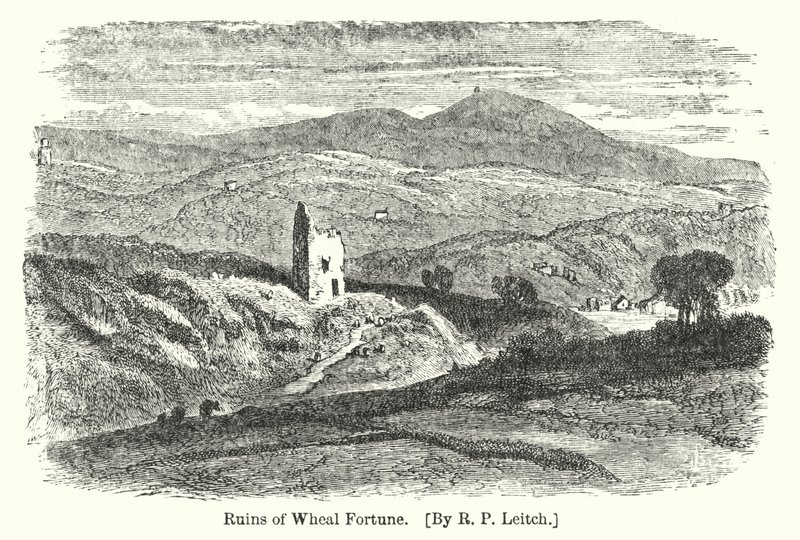 Rovine di Wheal Fortune da Richard Principal (after) Leitch