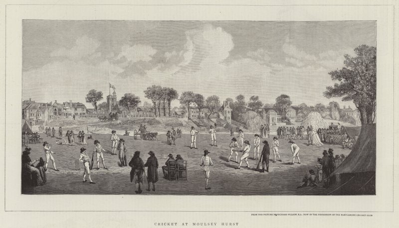 Cricket a Moulsey Hurst da Richard Westall