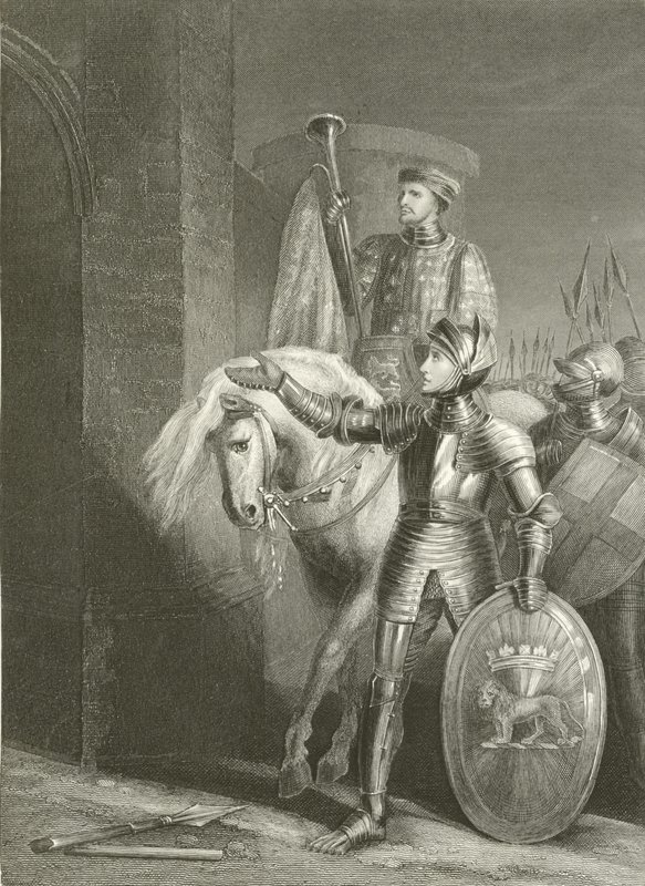 Re Enrico V, prima di Harfleur da Richard Westall