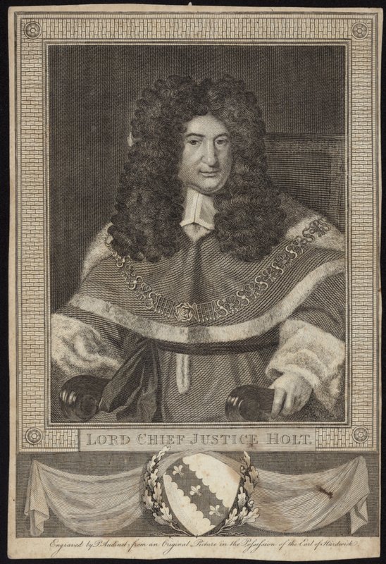 Lord Chief Justice Holt da Richard van Bleeck