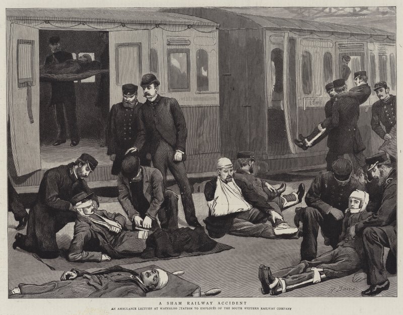Un falso incidente ferroviario da Robert Barnes