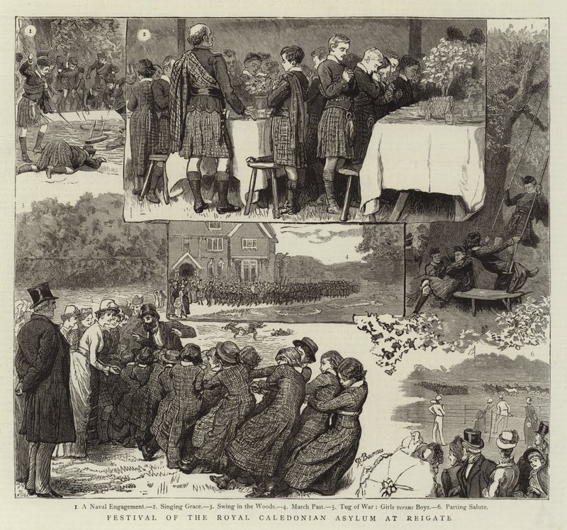 Festival del Royal Caledonian Asylum a Reigate da Robert Barnes