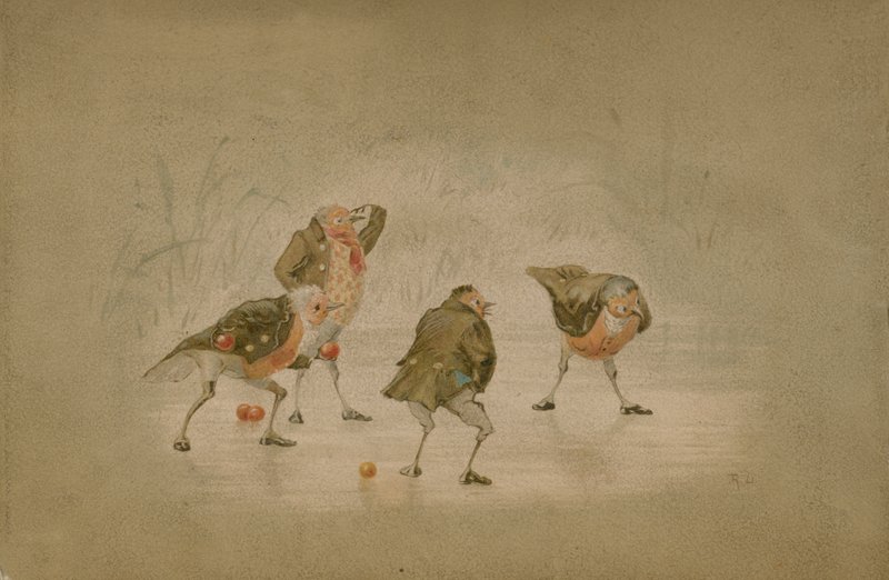 Illustrazione per The Twigs o Natale a Ruddock Hall da Robert Dudley
