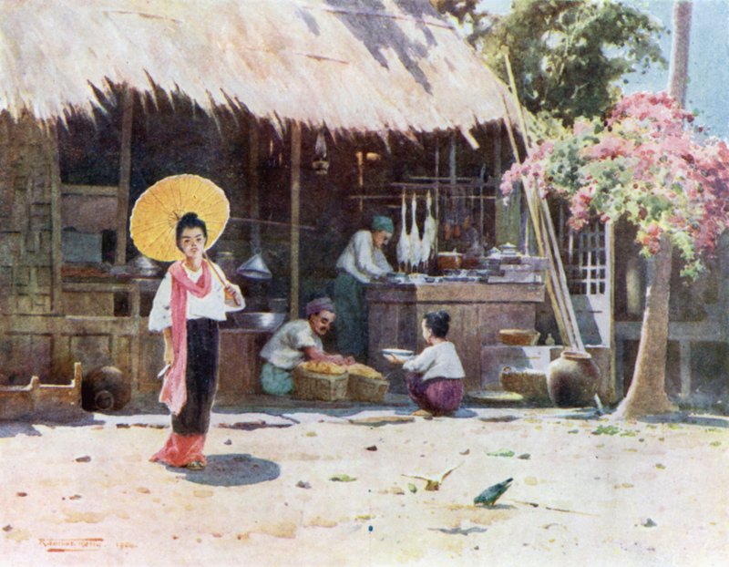 Un negozio di villaggio da Robert George Talbot Kelly