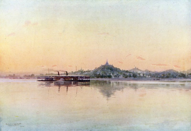 Piroscafo espresso che passa Sagaing da Robert George Talbot Kelly