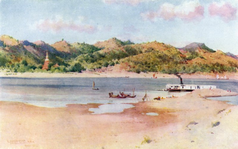 Sbarco-Ghaut a Prome, fiume basso da Robert George Talbot Kelly