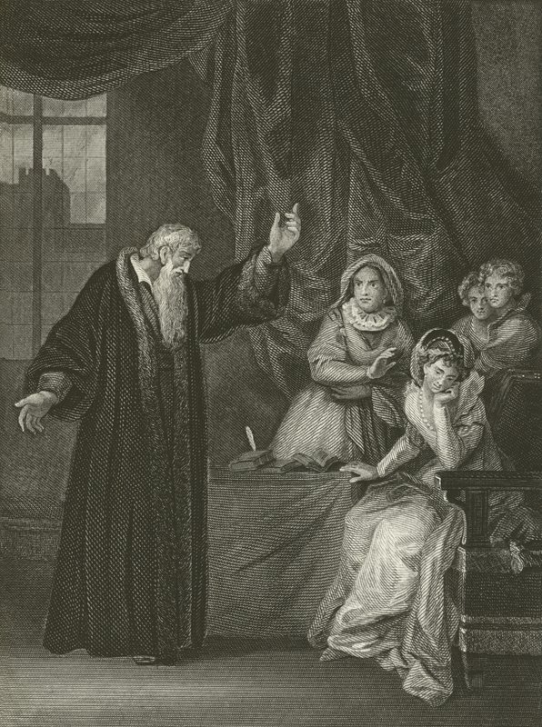 Maria Stuarda ripresa da Knox da Robert Smirke