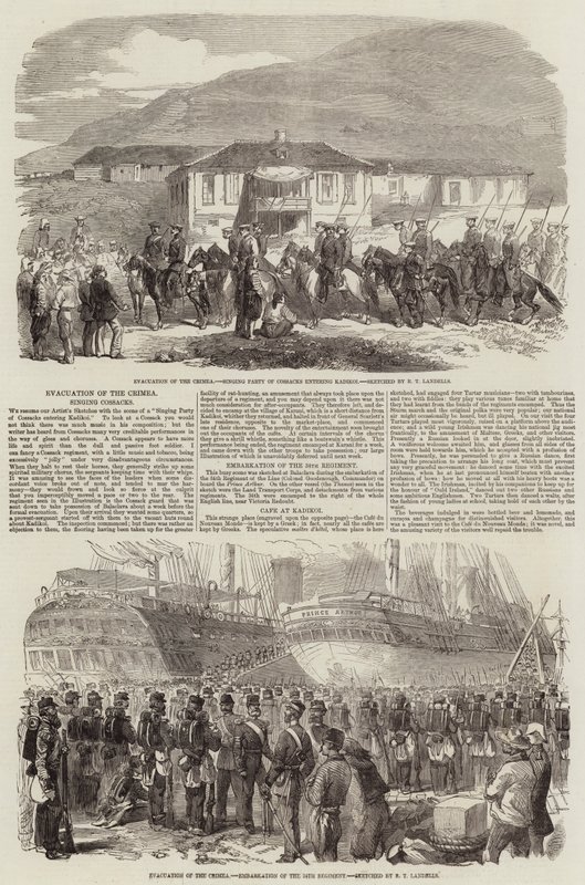 Evacuazione della Crimea da Robert Thomas Landells