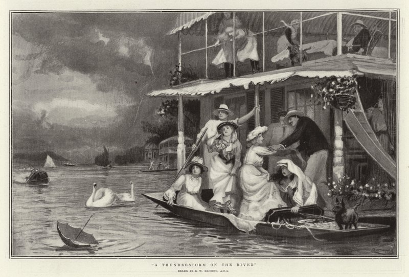 Un temporale sul fiume da Robert Walker Macbeth