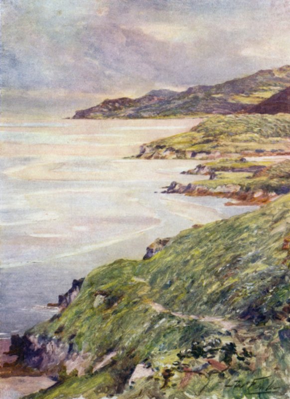 Una riva solitaria, estuario di Barmouth (litografia colorata) da Robert (after) Fowler